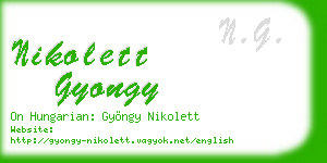 nikolett gyongy business card