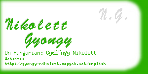 nikolett gyongy business card